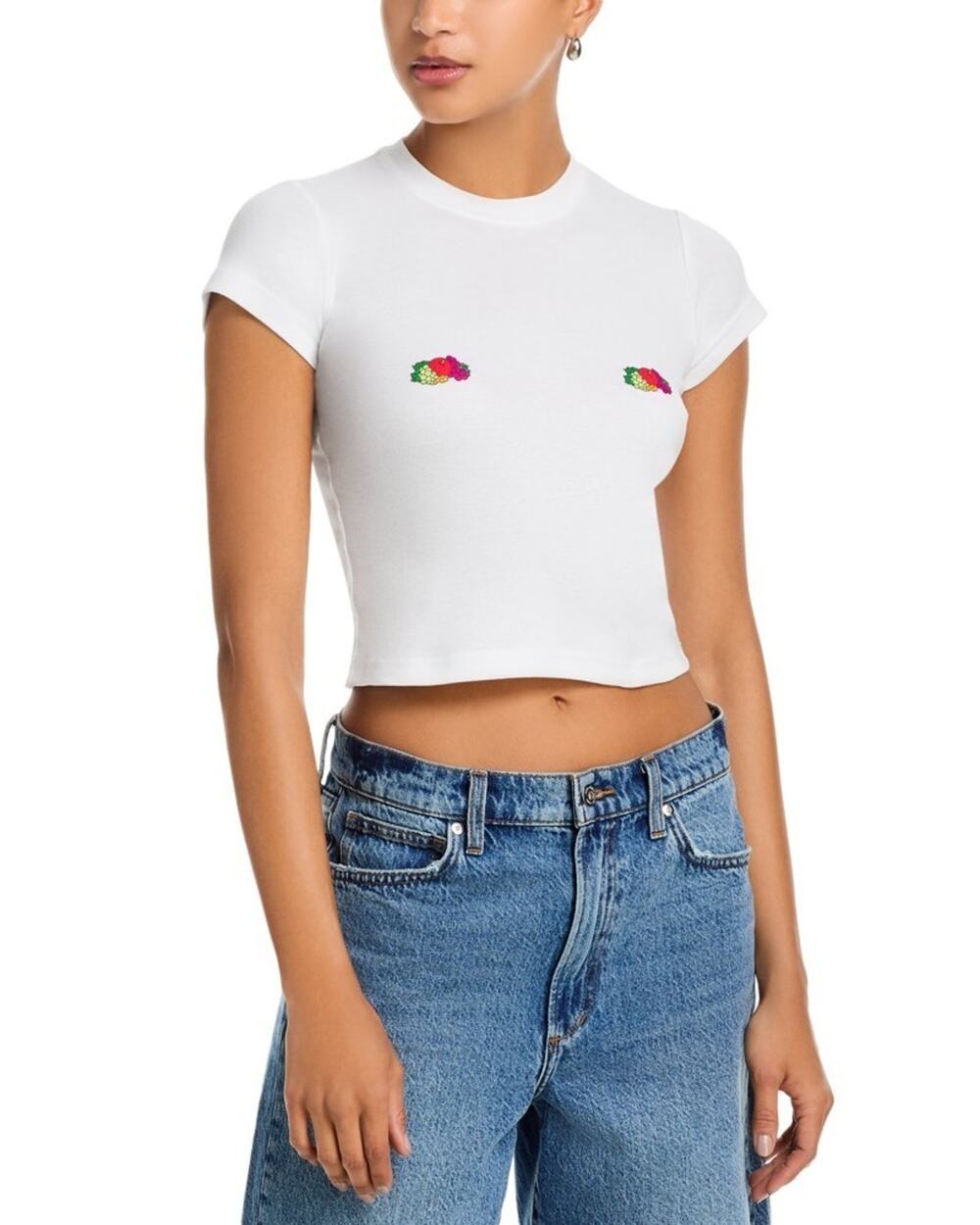 HommeGirls Baby Tee White Size XS 3337